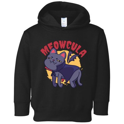 Meow Dracula Cat Cartoon Toddler Hoodie