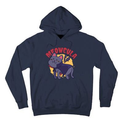 Meow Dracula Cat Cartoon Tall Hoodie