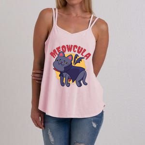 Meow Dracula Cat Cartoon Women's Strappy Tank