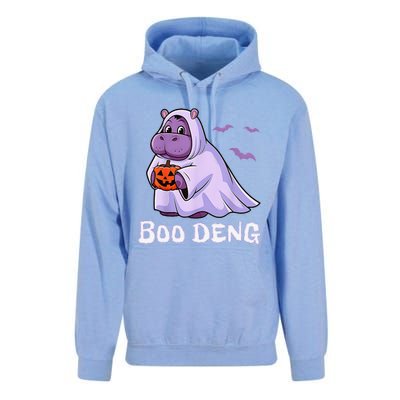 Moo Deng Cute Baby Pygmy Hippo Bouncy Pig In Thai Halloween Unisex Surf Hoodie