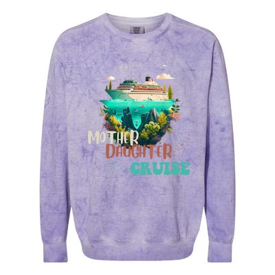 mother daughter cruise for mother and daughter trip Colorblast Crewneck Sweatshirt