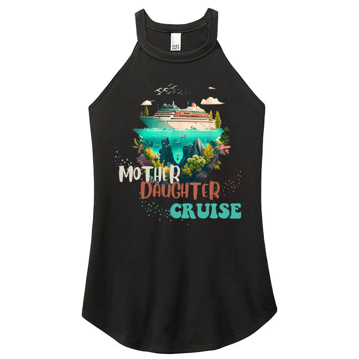 mother daughter cruise for mother and daughter trip Women's Perfect Tri Rocker Tank