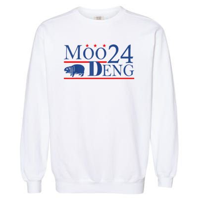 Moo Deng Cute Hippo Moo Deng Zoo For Animal Lovers Garment-Dyed Sweatshirt