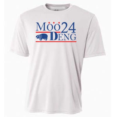 Moo Deng Cute Hippo Moo Deng Zoo For Animal Lovers Cooling Performance Crew T-Shirt