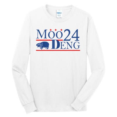 Moo Deng Cute Hippo Moo Deng Zoo For Animal Lovers Tall Long Sleeve T-Shirt