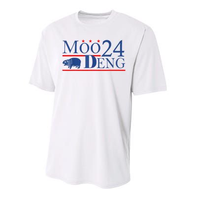 Moo Deng Cute Hippo Moo Deng Zoo For Animal Lovers Performance Sprint T-Shirt