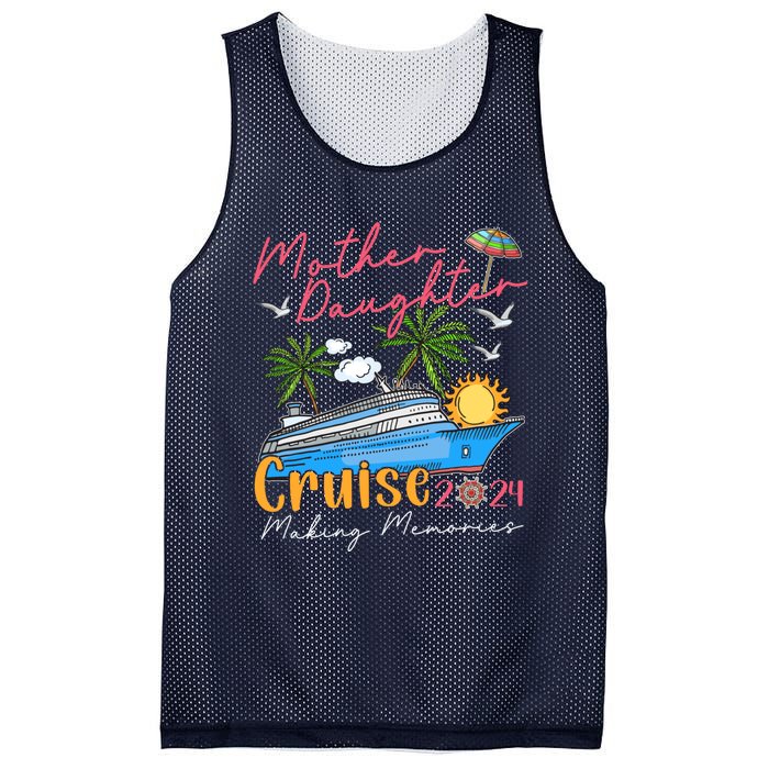 Mother Daughter Cruise 2024 Funny Memories Cruise Ship Lover Mesh Reversible Basketball Jersey Tank