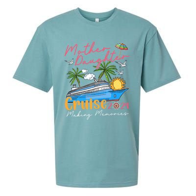 Mother Daughter Cruise 2024 Funny Memories Cruise Ship Lover Sueded Cloud Jersey T-Shirt