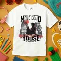Mojo Dojo Casa House Funny Doll Trending Western Cowboy Kids T-Shirt