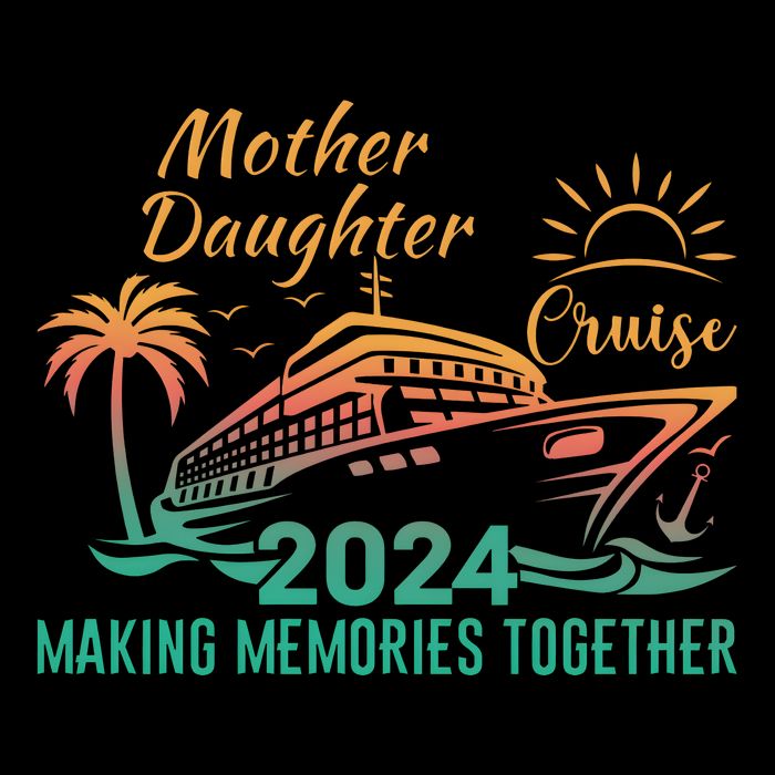 Mother Daughter Cruise 2024 7-Panel Snapback Hat