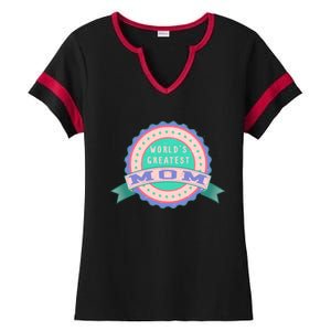 Mother's Day Cool Gift For The Greatest Mom In The World Gift Ladies Halftime Notch Neck Tee