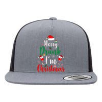 Merry Drunk Christmas Hilarious Santa Joke for Beer Enthusiasts Flat Bill Trucker Hat