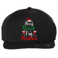 Merry Drunk Christmas Hilarious Santa Joke for Beer Enthusiasts Wool Snapback Cap