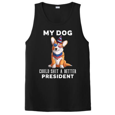 My Dog Could Shit A Better President Corgi Lover Anti Biden PosiCharge Competitor Tank