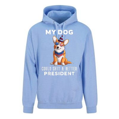 My Dog Could Shit A Better President Corgi Lover Anti Biden Unisex Surf Hoodie