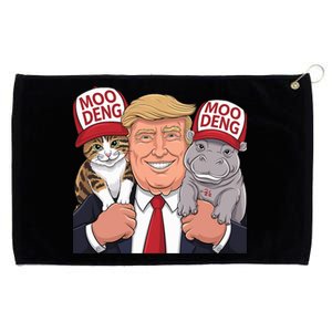 Moo Deng Cat Trump Rally For President 2024 Grommeted Golf Towel