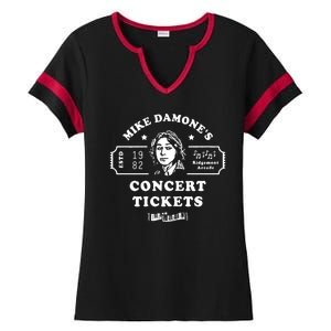 Mike Damone Concer Tickets 1982 Estd Ladies Halftime Notch Neck Tee