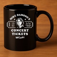 Mike Damone Concer Tickets 1982 Estd 11oz C Handle Ceramic Mug