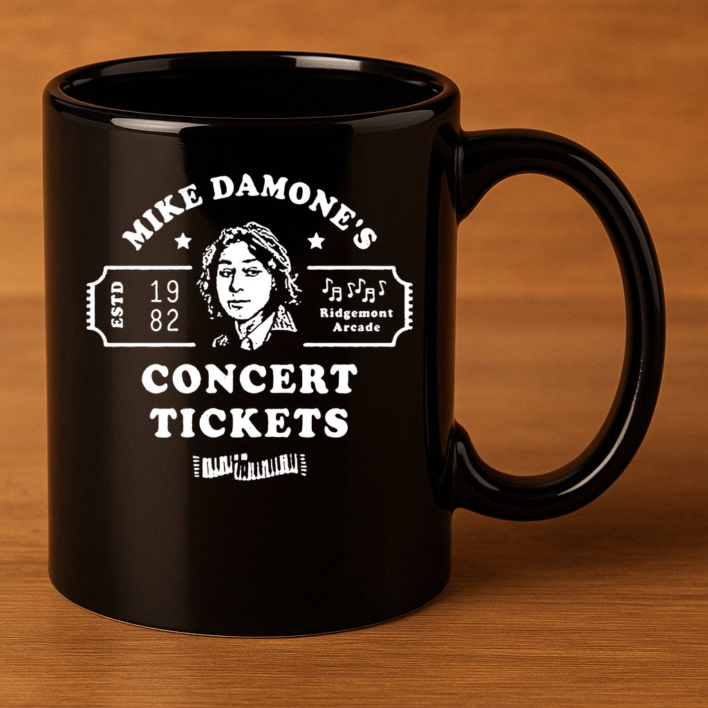 Mike Damone Concer Tickets 1982 Estd 11oz C Handle Ceramic Mug