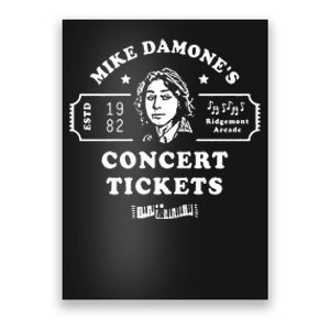 Mike Damone Concer Tickets 1982 Estd Poster