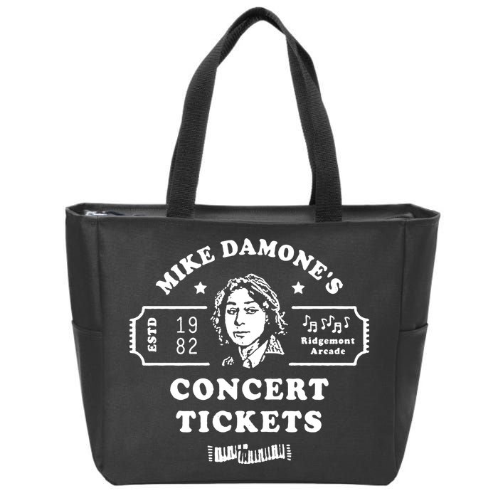 Mike Damone Concer Tickets 1982 Estd Zip Tote Bag