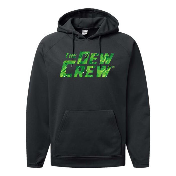 Mtn Dew Crew Camo Tagline Performance Fleece Hoodie