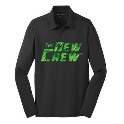 Mtn Dew Crew Camo Tagline Silk Touch Performance Long Sleeve Polo