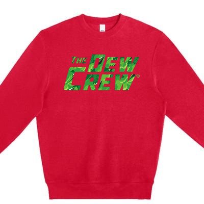 Mtn Dew Crew Camo Tagline Premium Crewneck Sweatshirt