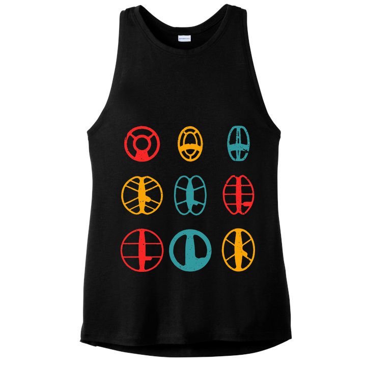 Metal Detecting Coils Cool Metal Detectorist Ladies PosiCharge Tri-Blend Wicking Tank