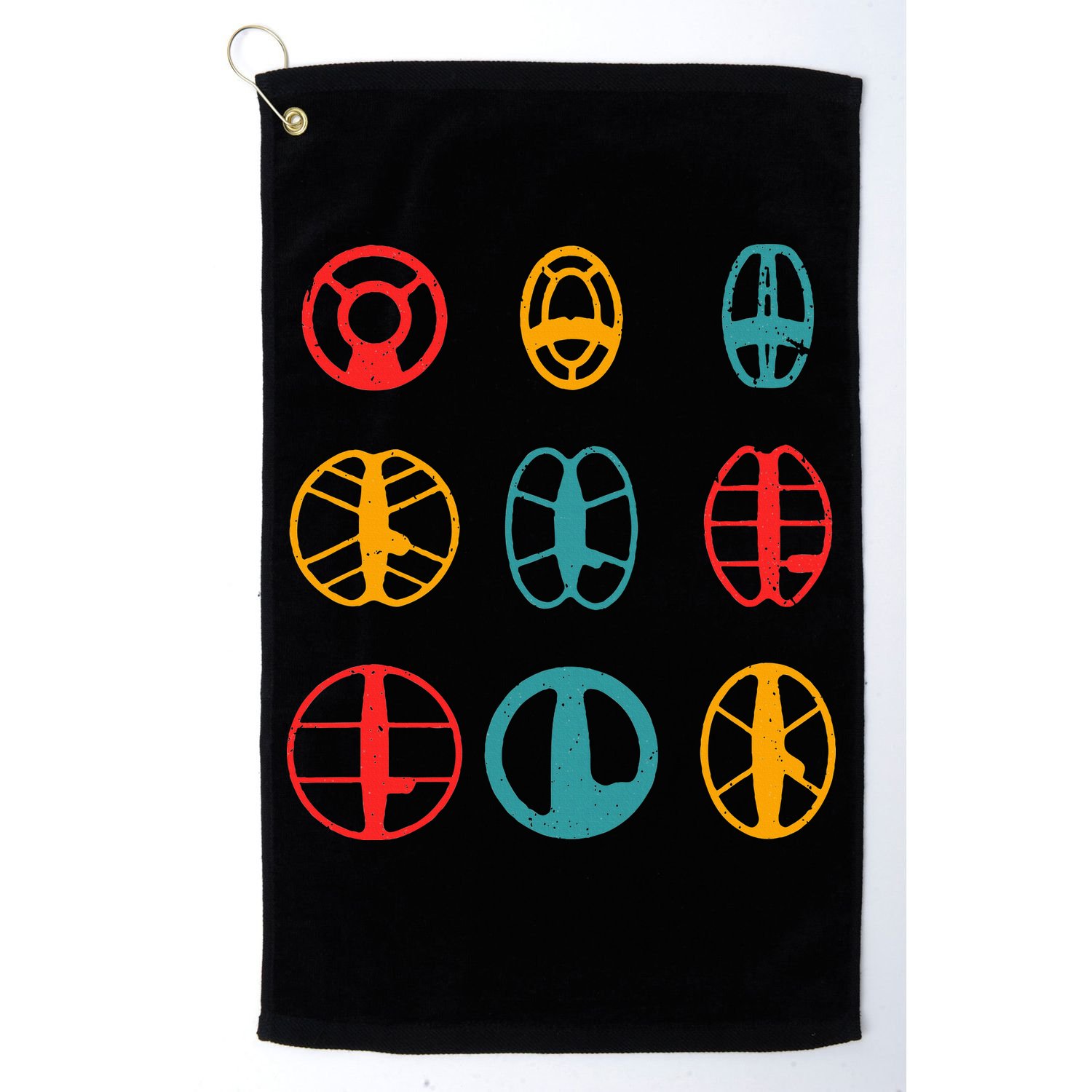 Metal Detecting Coils Cool Metal Detectorist Golf Towel