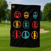Metal Detecting Coils Cool Metal Detectorist Golf Towel