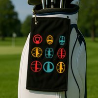 Metal Detecting Coils Cool Metal Detectorist Golf Towel