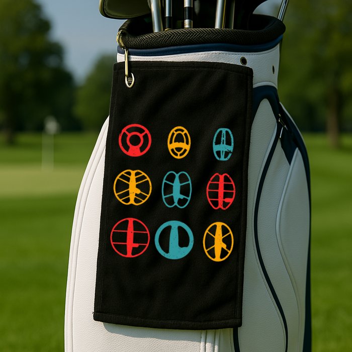 Metal Detecting Coils Cool Metal Detectorist Golf Towel