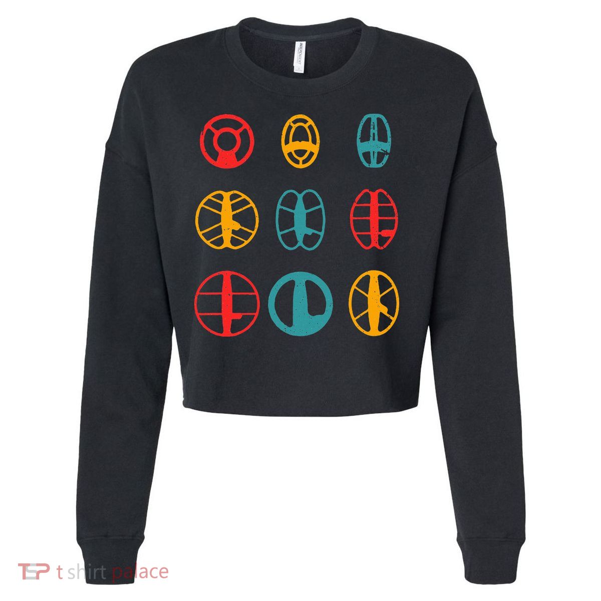 Metal Detecting Coils Cool Metal Detectorist Cropped Pullover Crew