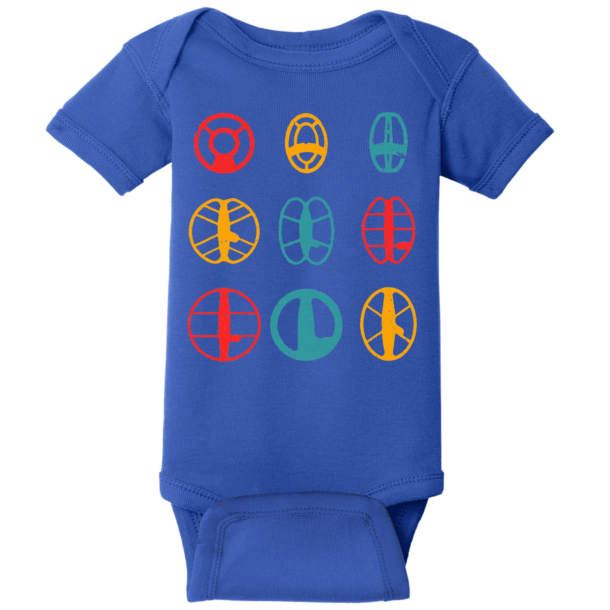 Metal Detecting Coils Cool Metal Detectorist Baby Bodysuit