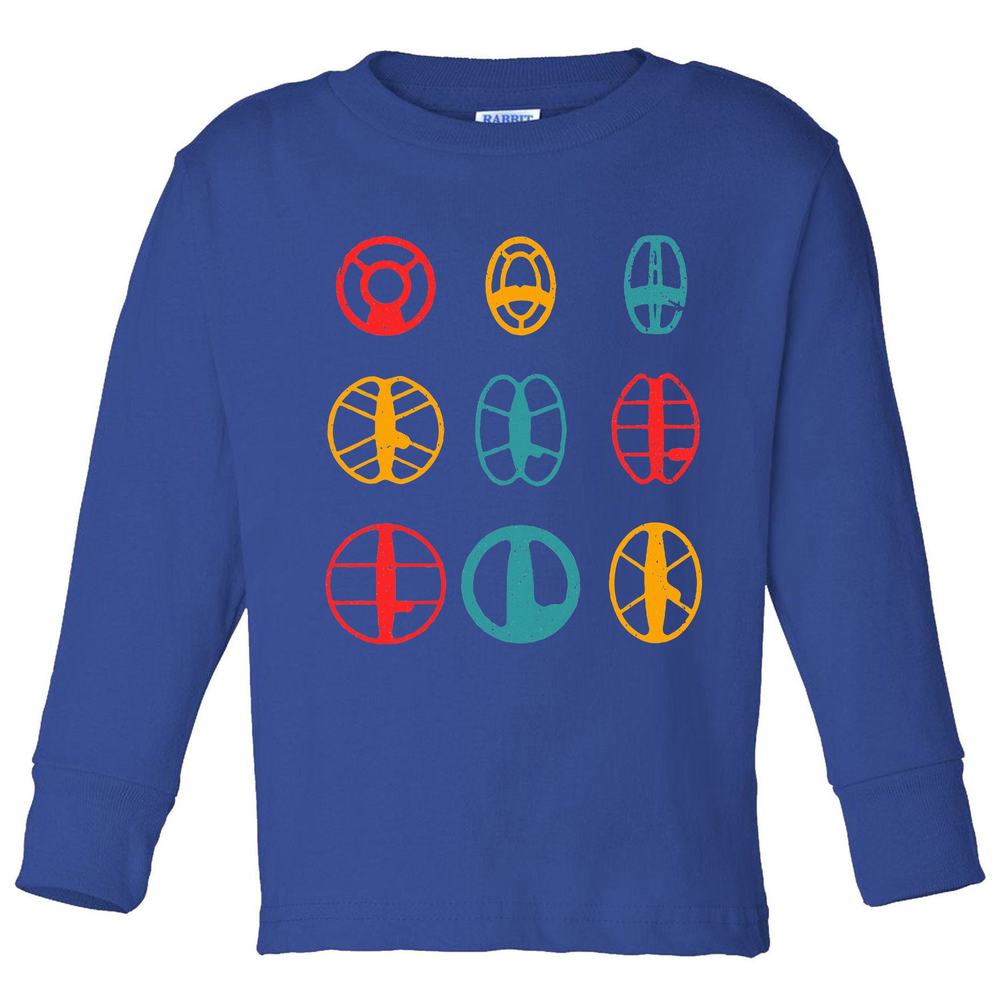 Metal Detecting Coils Cool Metal Detectorist Toddler Long Sleeve Shirt