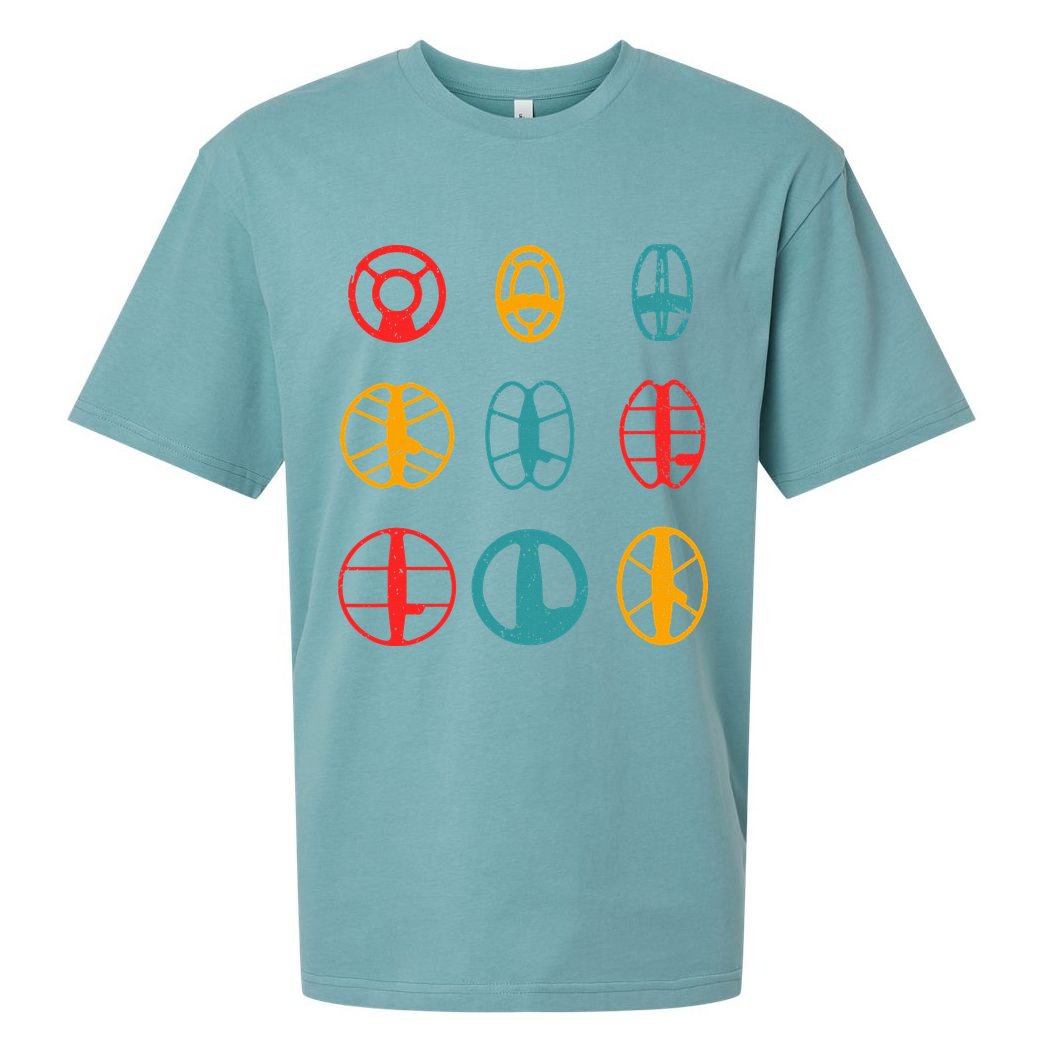 Metal Detecting Coils Cool Metal Detectorist Sueded Cloud Jersey T-Shirt
