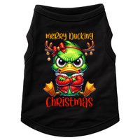 Merry Ducking Christmas Funny Sarcastic Grumpy Duck Doggie Tank