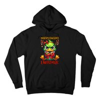 Merry Ducking Christmas Funny Sarcastic Grumpy Duck Hoodie