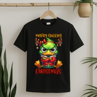 Merry Ducking Christmas Funny Sarcastic Grumpy Duck T-Shirt