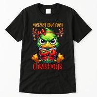 Merry Ducking Christmas Funny Sarcastic Grumpy Duck Tall T-Shirt