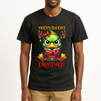 Merry Ducking Christmas Funny Sarcastic Grumpy Duck Tall T-Shirt