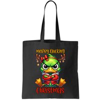 Merry Ducking Christmas Funny Sarcastic Grumpy Duck Bag