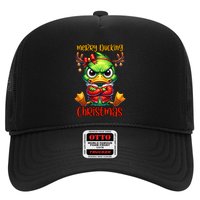 Merry Ducking Christmas Funny Sarcastic Grumpy Duck Trucker Hat