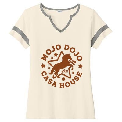 Mojo Dojo Casa House Ladies Halftime Notch Neck Tee