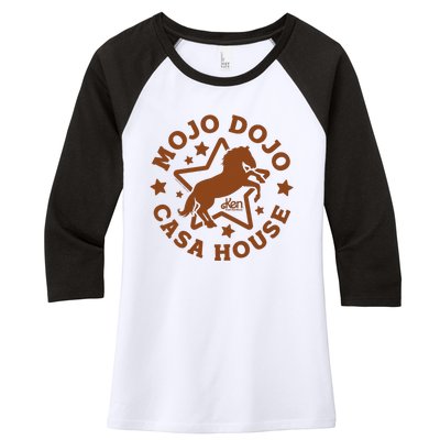 Mojo Dojo Casa House Women's Tri-Blend 3/4-Sleeve Raglan Shirt