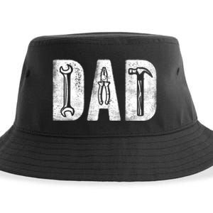 Mechanic Dad Classic Bold Font FatherS Day Repairman Daddy Sustainable Bucket Hat