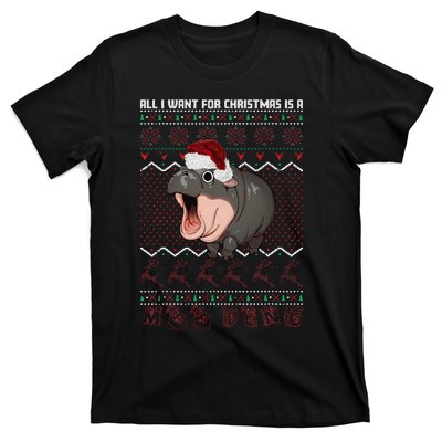 Moo Deng Christmas All I Want For Christmas Is A Moo Deng T-Shirt