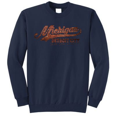 Michigan Detroit City Bricks Tall Sweatshirt