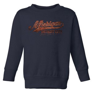 Michigan Detroit City Bricks Toddler Sweatshirt